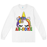 White autism au some  unicorn Long Sleeve Tee - AdoDesignShop