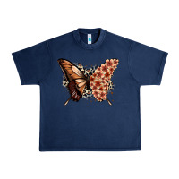 Navy melanin  butterfly Urban Heavy Tee - Zillion Design Studio