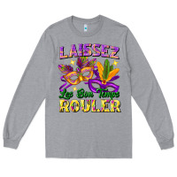 Heather Grey laissez les bon temps rouler Long Sleeve Tee - FaDigitalArtStudio