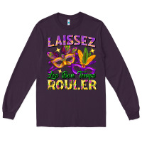 Plum laissez les bon temps rouler Long Sleeve Tee - FaDigitalArtStudio