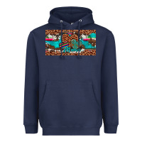 Navy hearts mama license plate Heavyweight Hoodie - Artiststas