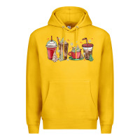 Lemon christmas tree cake and coffee cups Premium Hoodie - MaliasSmallBusiness