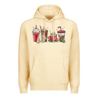 Pina Colada christmas tree cake and coffee cups Premium Hoodie - MaliasSmallBusiness