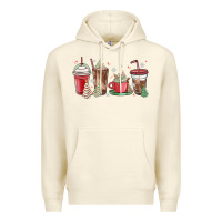 Sandshell christmas tree cake and coffee cups Premium Hoodie - MaliasSmallBusiness