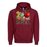 Burgundy 100 days of school Zipper Hoodie - AdoDesignShop