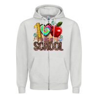 Dove Grey 100 days of school Zipper Hoodie - AdoDesignShop