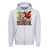 Heather Grey 100 days of school Zipper Hoodie - AdoDesignShop
