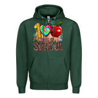 Sports Green 100 days of school Zipper Hoodie - AdoDesignShop