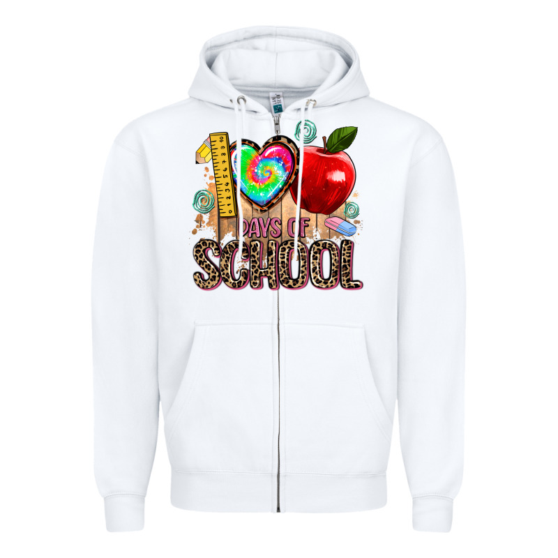 100 Days Of School Zipper Hoodie by AdoDesignShop | Teevron