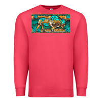 Cardinal western  bison wild soul turquoise's gemstones  license plate template Premium Sweatshirt - BarkalooDesign