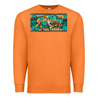 Carrot western  bison wild soul turquoise's gemstones  license plate template Premium Sweatshirt - BarkalooDesign