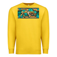 Lemon western  bison wild soul turquoise's gemstones  license plate template Premium Sweatshirt - BarkalooDesign