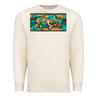 Sandshell western  bison wild soul turquoise's gemstones  license plate template Premium Sweatshirt - BarkalooDesign