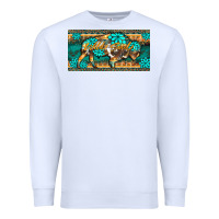 White western  bison wild soul turquoise's gemstones  license plate template Premium Sweatshirt - BarkalooDesign