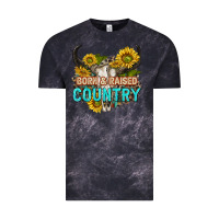 Cloud Black born and raised country tbw Vintage Tee - texasbilliewilder