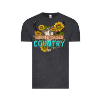 Born And Raised Country Tbw Vintage Tee | Teevron