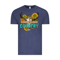 Vintage Denim born and raised country tbw Vintage Tee - texasbilliewilder