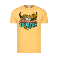 Vintage Mustard born and raised country tbw Vintage Tee - texasbilliewilder