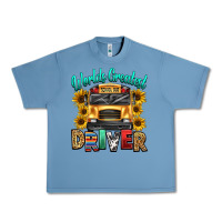 Pebble Blue worlds greatest school bus driver Urban Heavy Tee - texasbilliewilder
