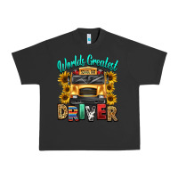 Pigment Black worlds greatest school bus driver Urban Heavy Tee - texasbilliewilder