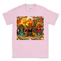 Bubblegum Pink western gnomies Classic Tee - FaDigitalArtStudio