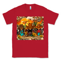 Red western gnomies Classic Tee - FaDigitalArtStudio