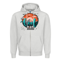 Dove Grey the cool dad Zipper Hoodie - AdoDesignShop