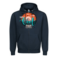 Navy the cool dad Zipper Hoodie - AdoDesignShop