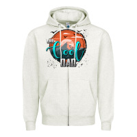 Oatmeal Heather the cool dad Zipper Hoodie - AdoDesignShop