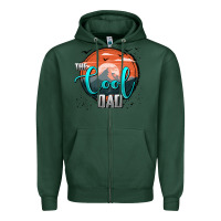 Sports Green the cool dad Zipper Hoodie - AdoDesignShop
