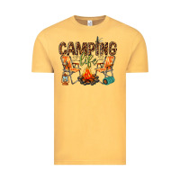 Vintage Mustard camping life Vintage Tee - texasbilliewilder