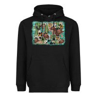Black cactus cowboy hat background Heavyweight Hoodie - AdoDesignShop