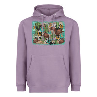 Lavender cactus cowboy hat background Heavyweight Hoodie - AdoDesignShop