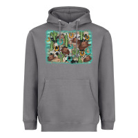 Storm cactus cowboy hat background Heavyweight Hoodie - AdoDesignShop