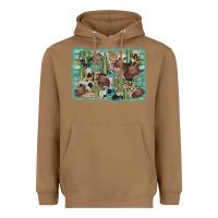 Toasted Coconut cactus cowboy hat background Heavyweight Hoodie - AdoDesignShop