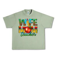 Oil Green wife mom teacher Urban Heavy Tee - texasbilliewilder
