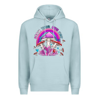 Blue Mist grow your own way crystal and mushroom Premium Hoodie - MaliasSmallBusiness