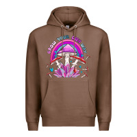 Chestnut grow your own way crystal and mushroom Premium Hoodie - MaliasSmallBusiness