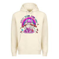 Sandshell grow your own way crystal and mushroom Premium Hoodie - MaliasSmallBusiness