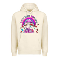 Tofu grow your own way crystal and mushroom Premium Hoodie - MaliasSmallBusiness