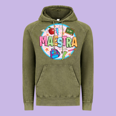 Maestra Vintage Hoodie Designed By Jahusdesignshop