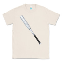 Natural white wooden softball bat Classic Tee - FaDigitalArtStudio