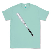 Seafoam white wooden softball bat Classic Tee - FaDigitalArtStudio