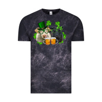 Cloud Black St. Patrick's Day Charolais And Black Angus Cows Vintage Tee - RanaPortraitStore