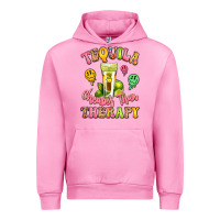 Fuchsia Pink tequila cheaper than therapy Urban Hoodie - LillyAllenDesigns