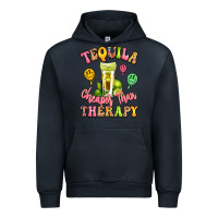 Navy tequila cheaper than therapy Urban Hoodie - LillyAllenDesigns