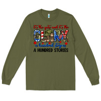 Army Green It's the guts and it's the glory a hundred stripes Long Sleeve Tee - Neo Western
