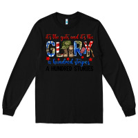 Black It's the guts and it's the glory a hundred stripes Long Sleeve Tee - Neo Western