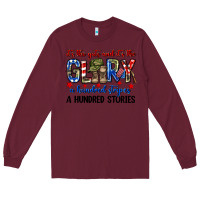 Burgundy It's the guts and it's the glory a hundred stripes Long Sleeve Tee - Neo Western