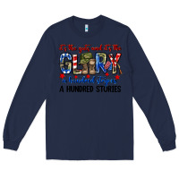 Navy It's the guts and it's the glory a hundred stripes Long Sleeve Tee - Neo Western